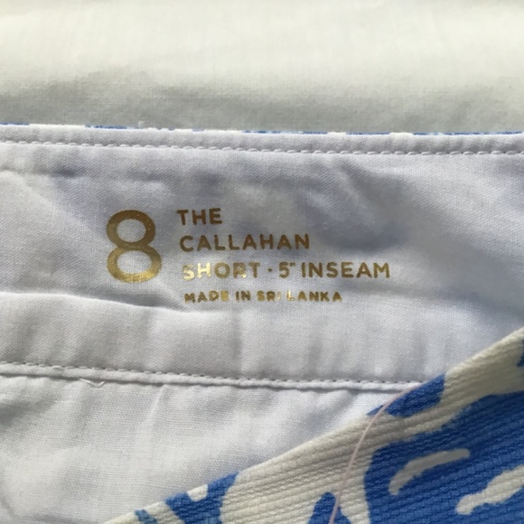 Lilly Pulitzer Women’s sz 8 Callahan Shorts Resort White On A Roll NWT - Picture 5 of 7